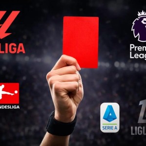 马卡：西甲65张红牌领跑欧洲五大联赛，本赛季或破百张